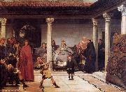 Sir Lawrence Alma-Tadema,OM.RA,RWS The Education of the Children of Clovis Spain oil painting artist